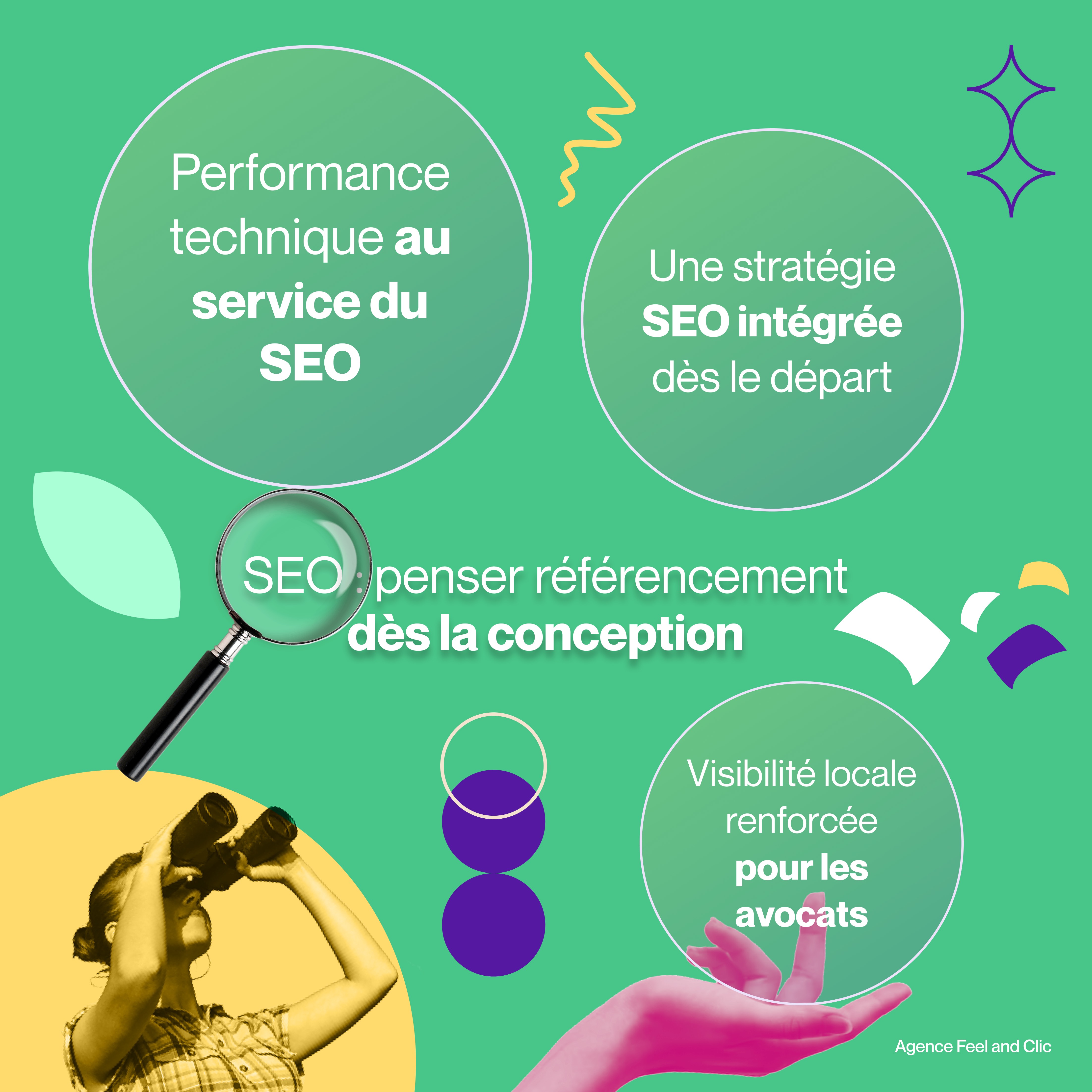 SEO Penser Référencement dès la Conception et Stratégie Intégrée Apprenez comment nous optimisons le SEO : performance technique au service du SEO, une stratégie SEO intégrée dès le départ, et une visibilité locale renforcée spécifiquement pour les avocats.